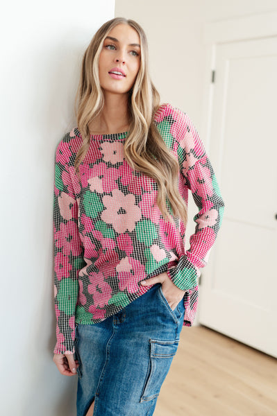 Group Chat Floral Top - Pecan Hill Boutique