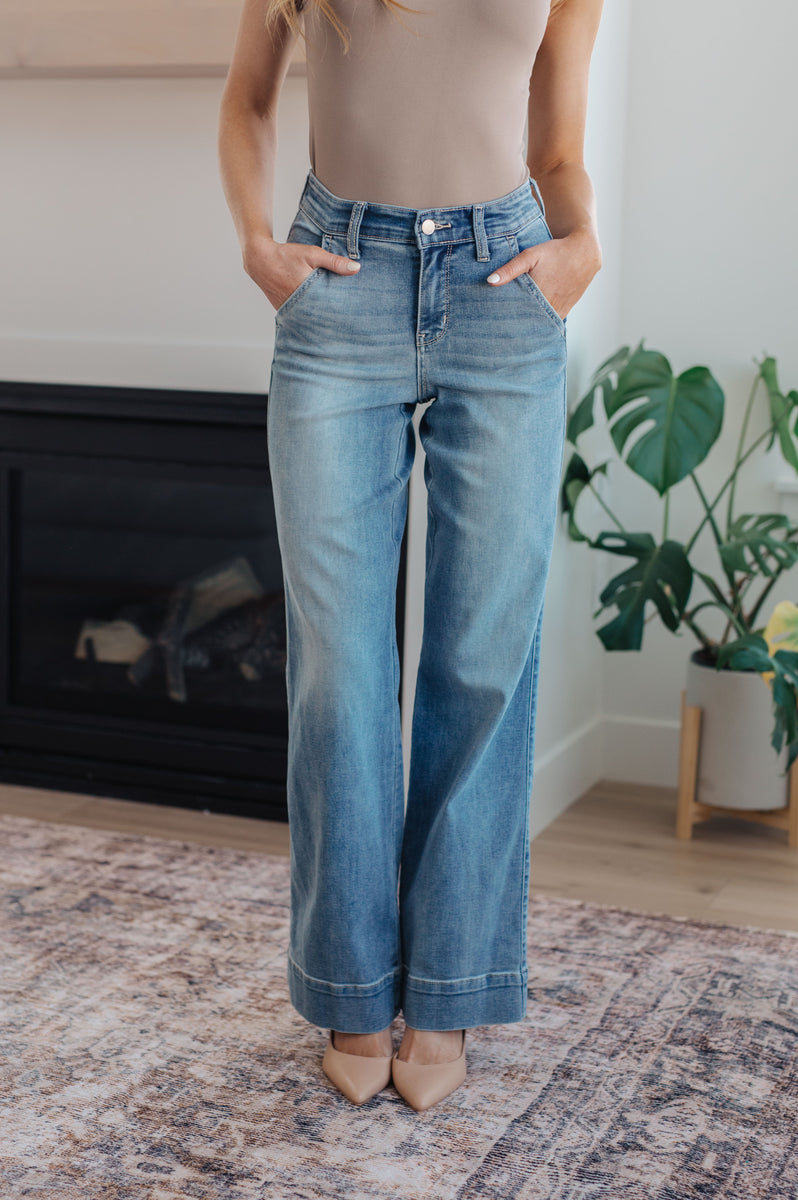 Judy Blue High Waist Wide Leg Jeans – Pecan Hill Boutique