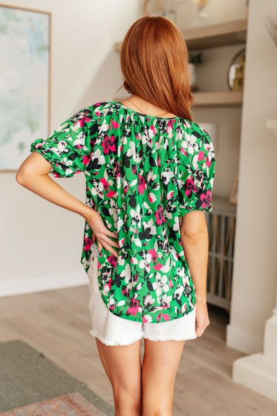 Wild and Bright Floral Top
