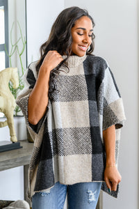 Your Next Favorite Roll Neck Sweater Poncho