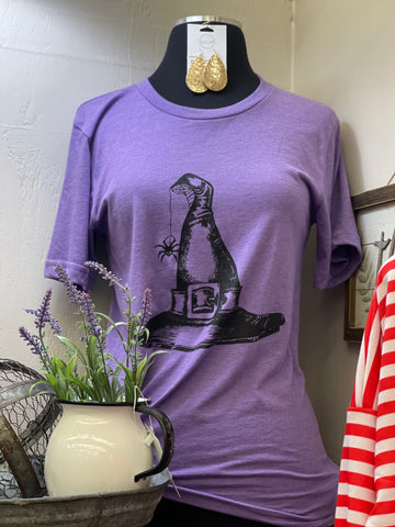 Witch Hat with Spider Tee - Pecan Hill Boutique